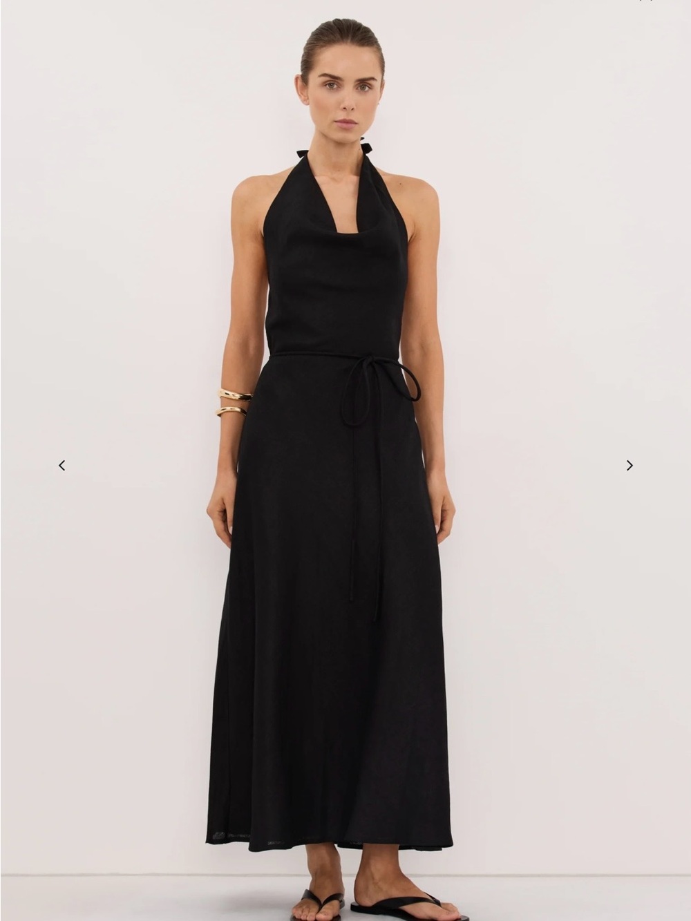 Dissh Black Halter Maxi Dress -